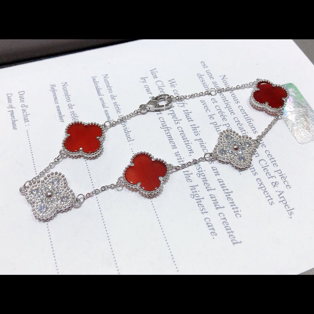 5XVA179K  Popular bracelets 5 flowers normal size1.5cm flower