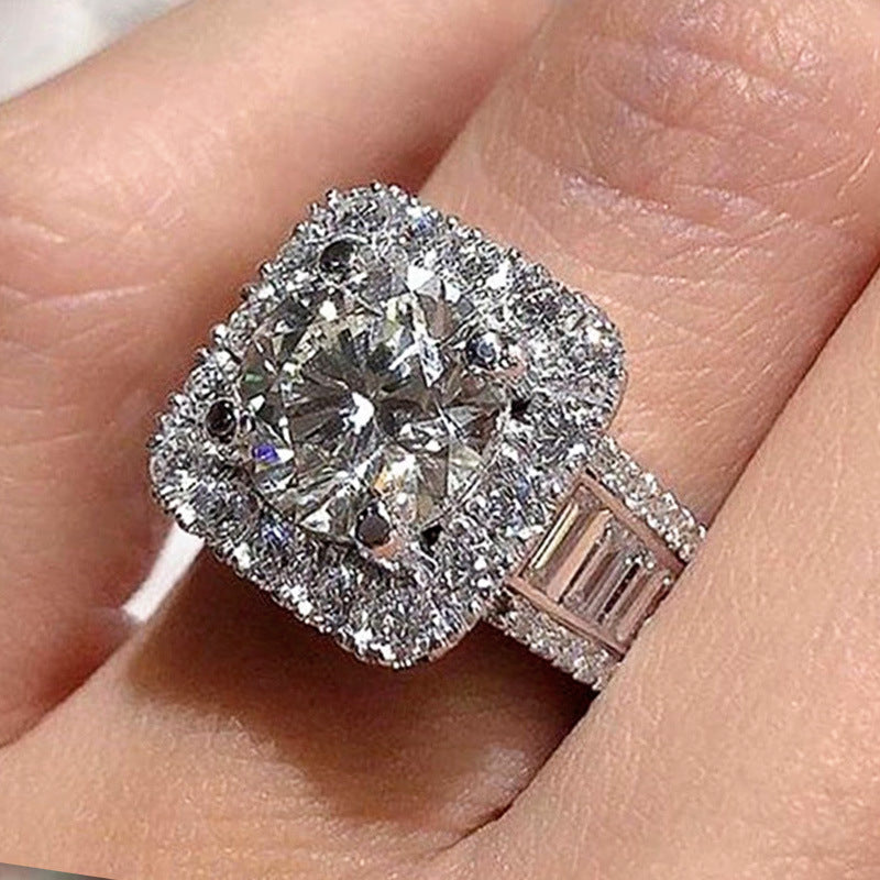 P5QA33J  Popular Moissanite Jewelry Wedding Diamond Ring