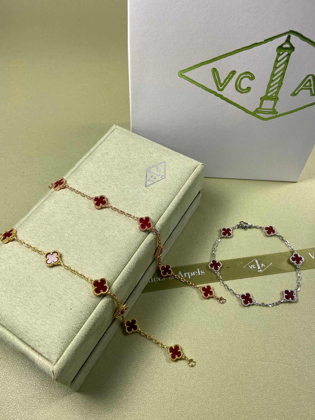 5XVA183K  Popular bracelets 6 flowers mini size 0.9cm flower