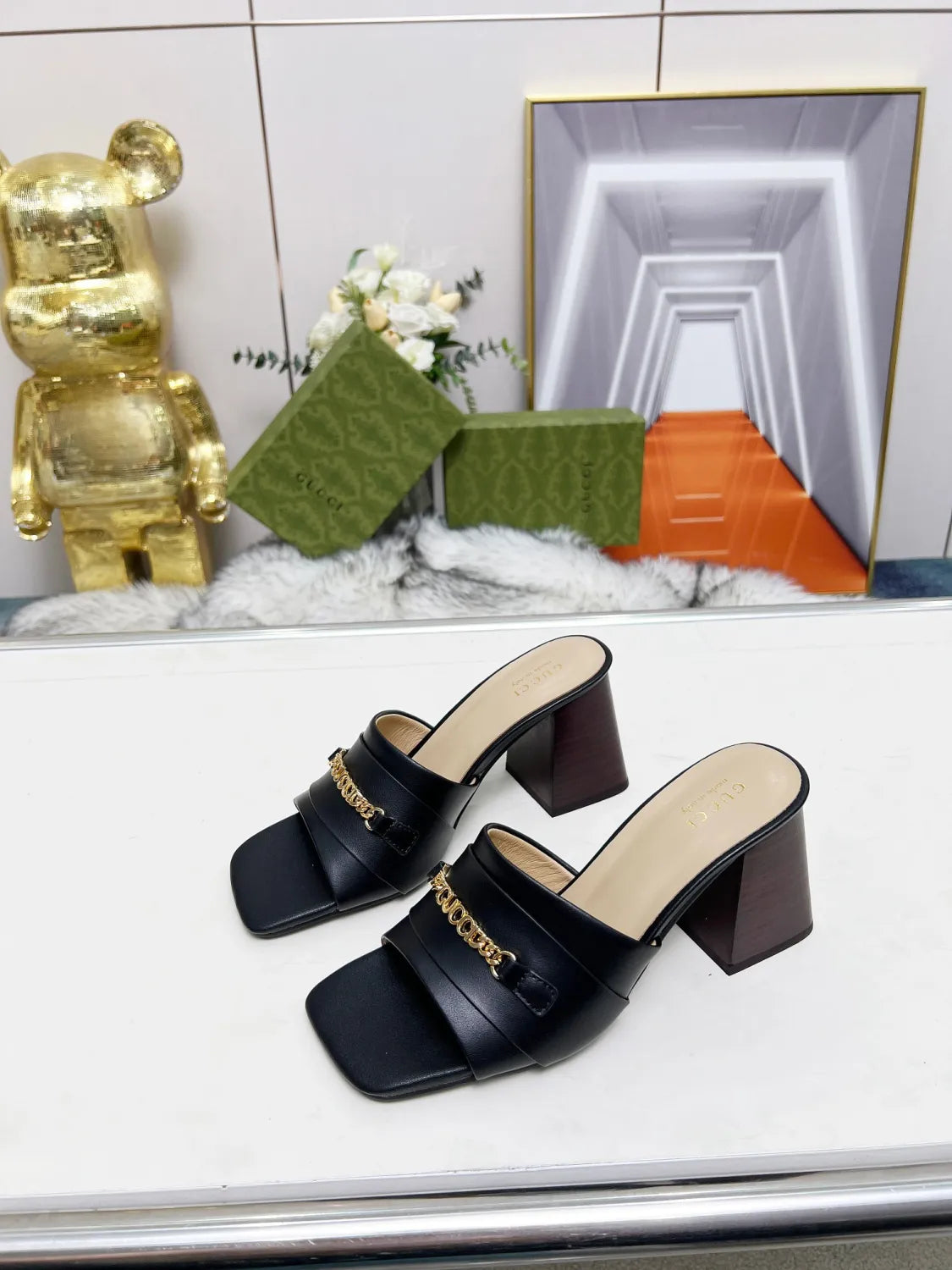 275NB11Z  Popular leather High heels