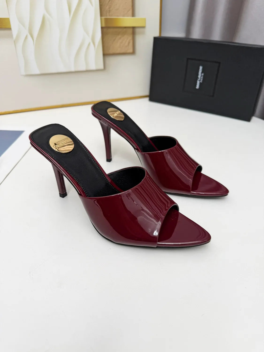 236PSL6Z Popular high-quality leather Shoes(heel-height 9cm)