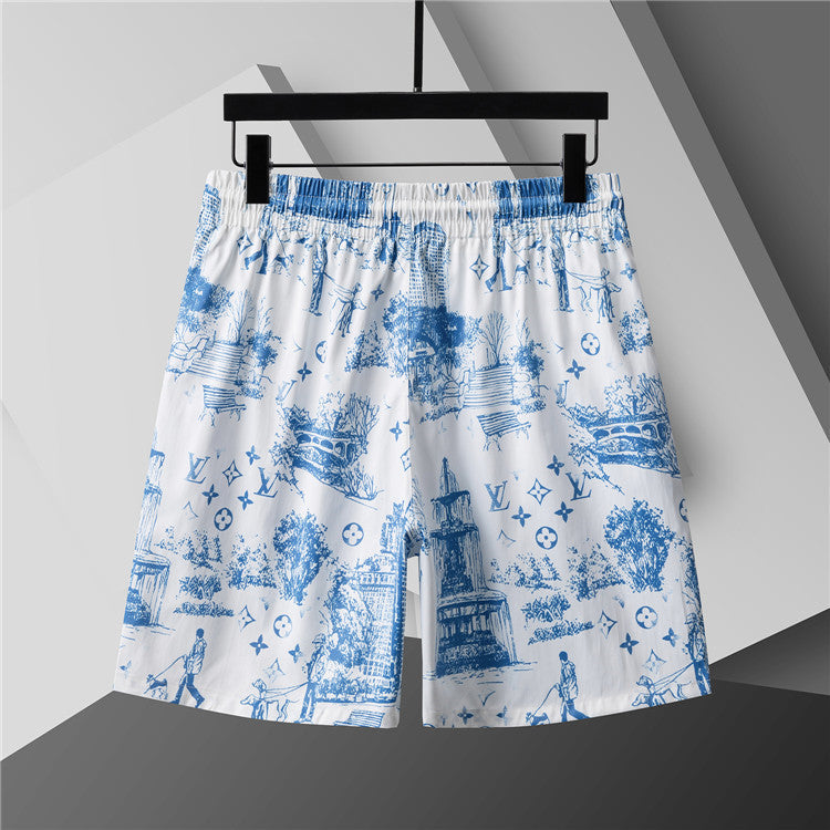 135WE107U  Popular shirt and shorts set
