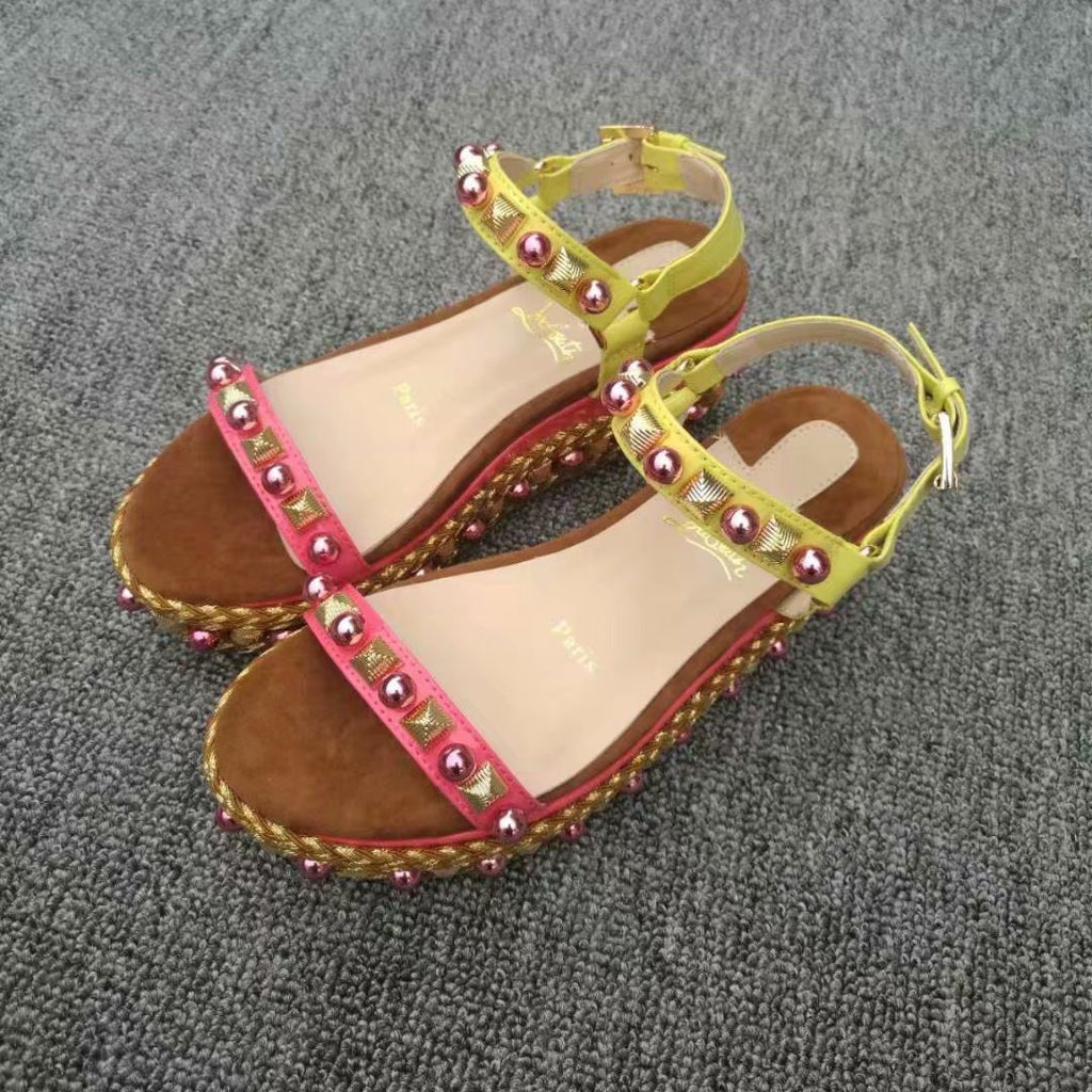 J4A63Z Popular leather High heels 6cm