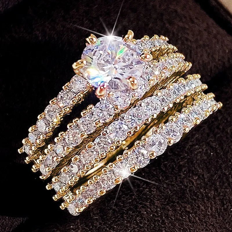 P5QA22J  Popular Moissanite Jewelry Wedding Diamond Ring