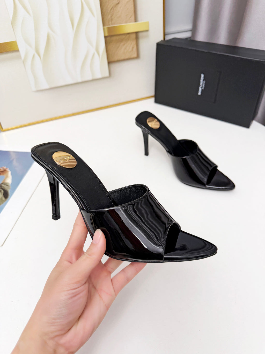 236PSL6Z Popular high-quality leather Shoes(heel-height 9cm)