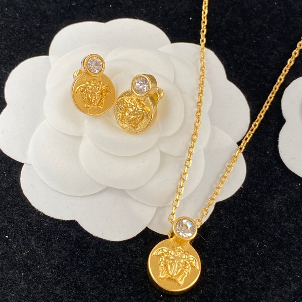 175RV77X Popular    Necklace . Earrings
