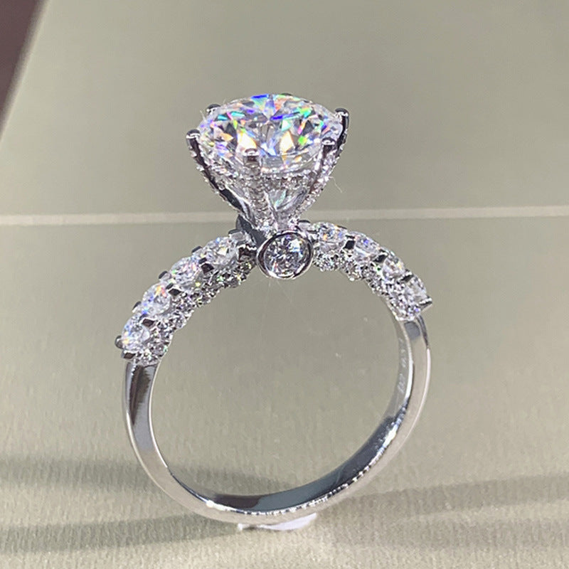 P5QA23J  Popular Moissanite Jewelry Wedding Diamond Ring